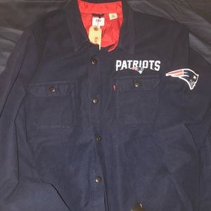 NFL Patriots Men’s Overshirt Button